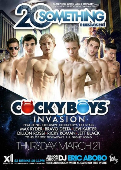 CockyBoys_Hustles_Together_Eye-Popping Exclusive_Roster_For_20_Something_Thursdays_At_XL_In_NYC_On_March_20_Chronicles_Of_Pornia_Blog
